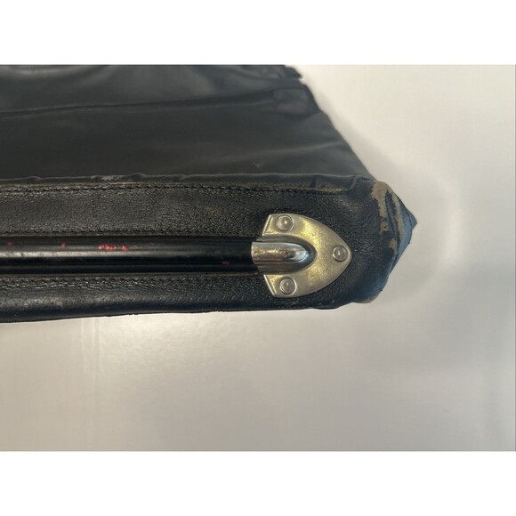 Vintage Bold Everywhere Piero Guide Leather Etage Bag Black 12x 19 Briefcase ‘88 - Picture 4 of 10